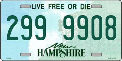 NH license plate 2999908