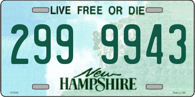 NH license plate 2999943