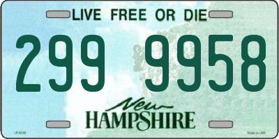 NH license plate 2999958