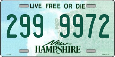 NH license plate 2999972
