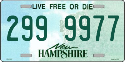 NH license plate 2999977