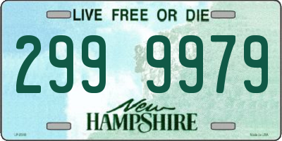 NH license plate 2999979