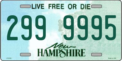 NH license plate 2999995