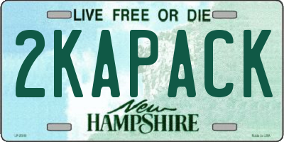 NH license plate 2KAPACK