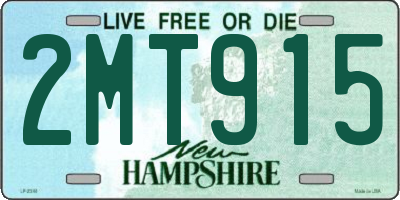 NH license plate 2MT915