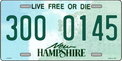 NH license plate 3000145