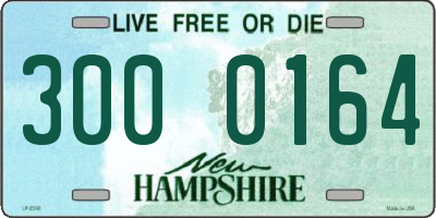 NH license plate 3000164