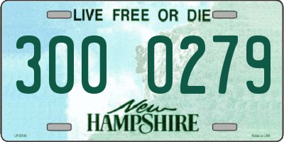 NH license plate 3000279