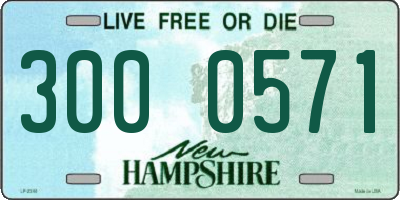 NH license plate 3000571