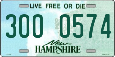 NH license plate 3000574