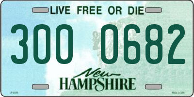 NH license plate 3000682