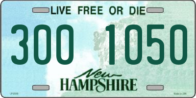 NH license plate 3001050