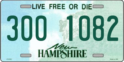NH license plate 3001082