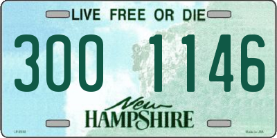 NH license plate 3001146
