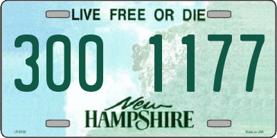 NH license plate 3001177