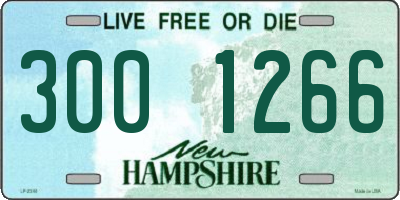 NH license plate 3001266