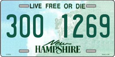 NH license plate 3001269