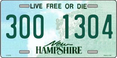 NH license plate 3001304