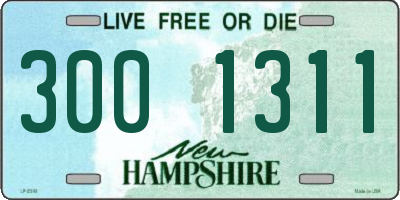 NH license plate 3001311