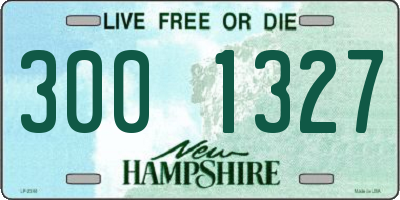 NH license plate 3001327