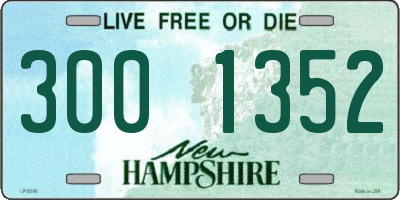 NH license plate 3001352