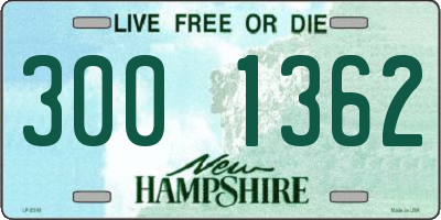 NH license plate 3001362