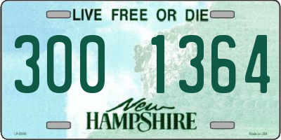 NH license plate 3001364