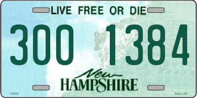 NH license plate 3001384