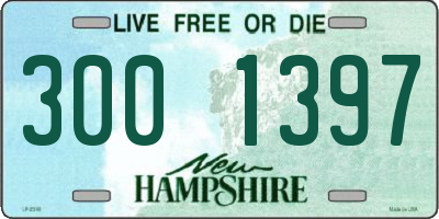 NH license plate 3001397