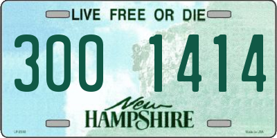 NH license plate 3001414