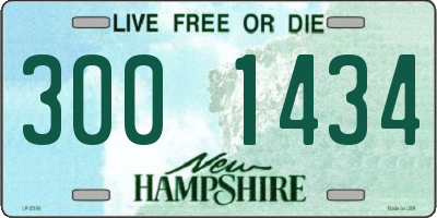 NH license plate 3001434
