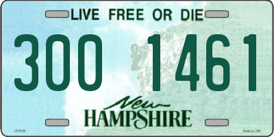 NH license plate 3001461