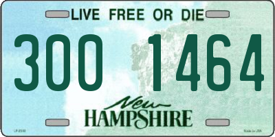 NH license plate 3001464