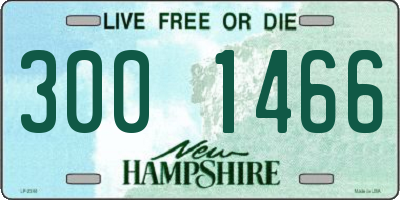 NH license plate 3001466