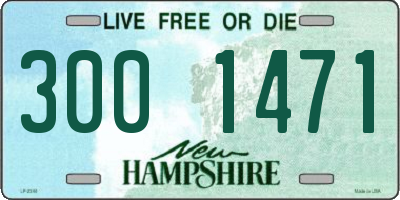 NH license plate 3001471
