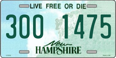 NH license plate 3001475