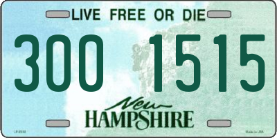 NH license plate 3001515