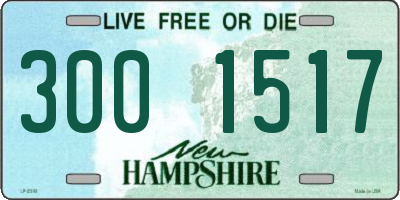 NH license plate 3001517