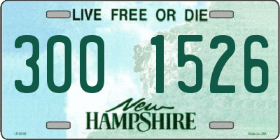 NH license plate 3001526
