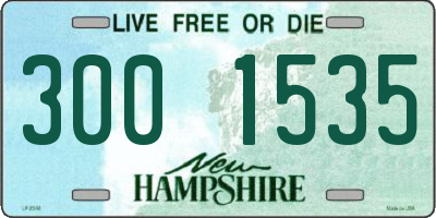 NH license plate 3001535