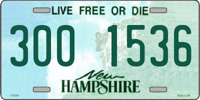 NH license plate 3001536