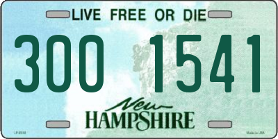 NH license plate 3001541
