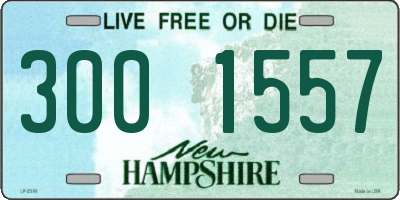 NH license plate 3001557