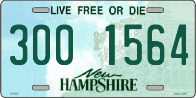 NH license plate 3001564