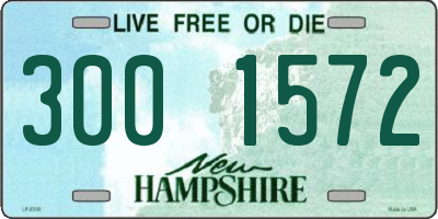 NH license plate 3001572