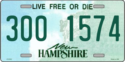 NH license plate 3001574