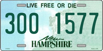 NH license plate 3001577