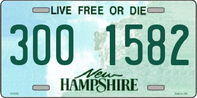 NH license plate 3001582