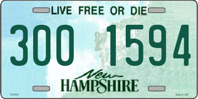 NH license plate 3001594