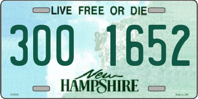 NH license plate 3001652